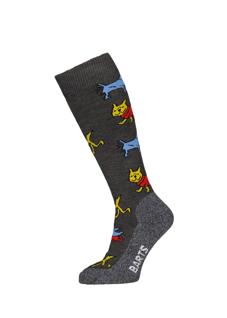 Kids Skisock Doggie Duck Kids dark heather
