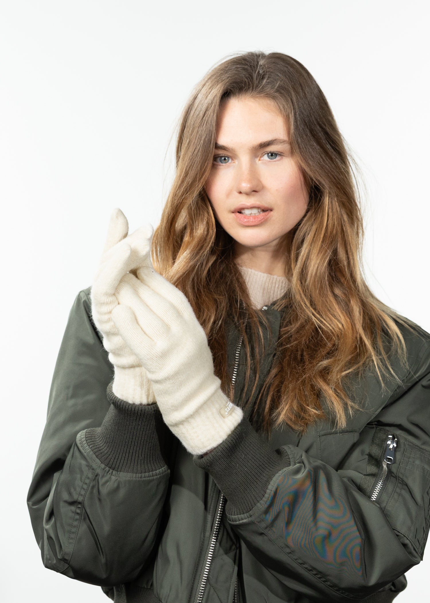 Women Kirinda Gloves cream - Front