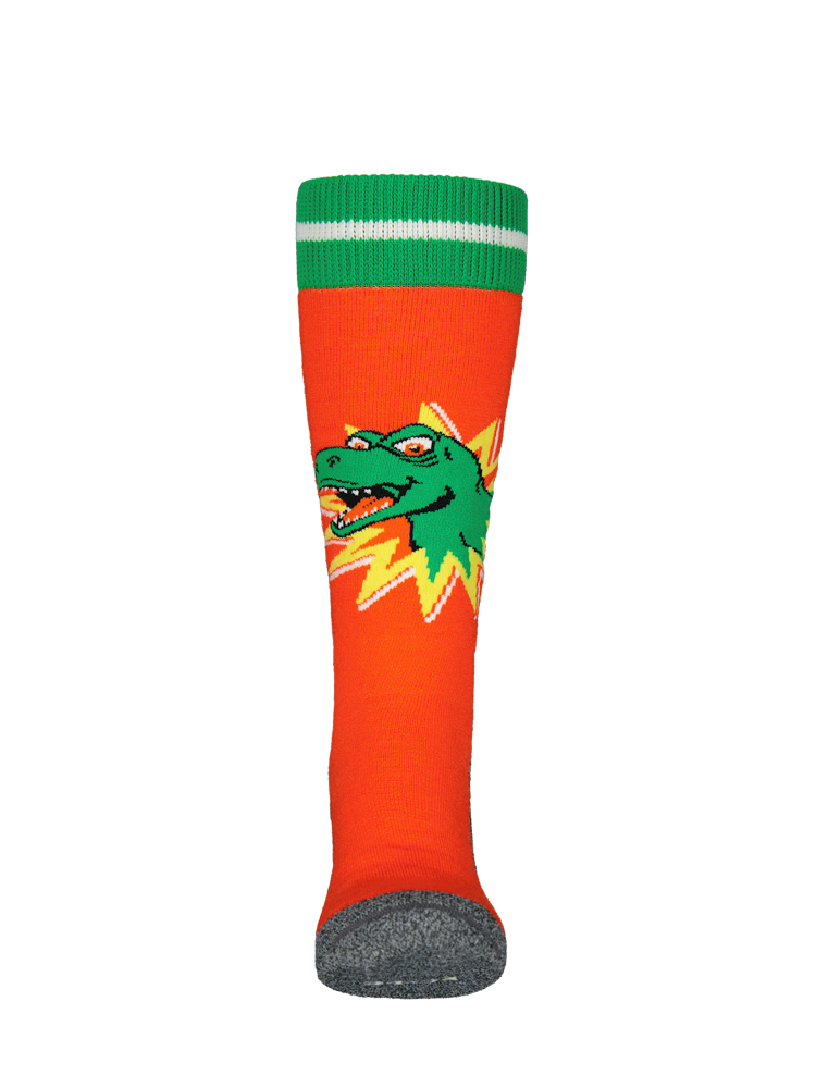 Kids Skisock Dino Kids orange - Detail