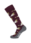Unisex Skisock Geese aubergine