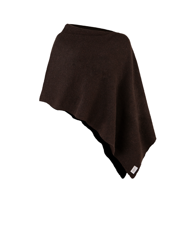 Women Bethina Poncho dark brown