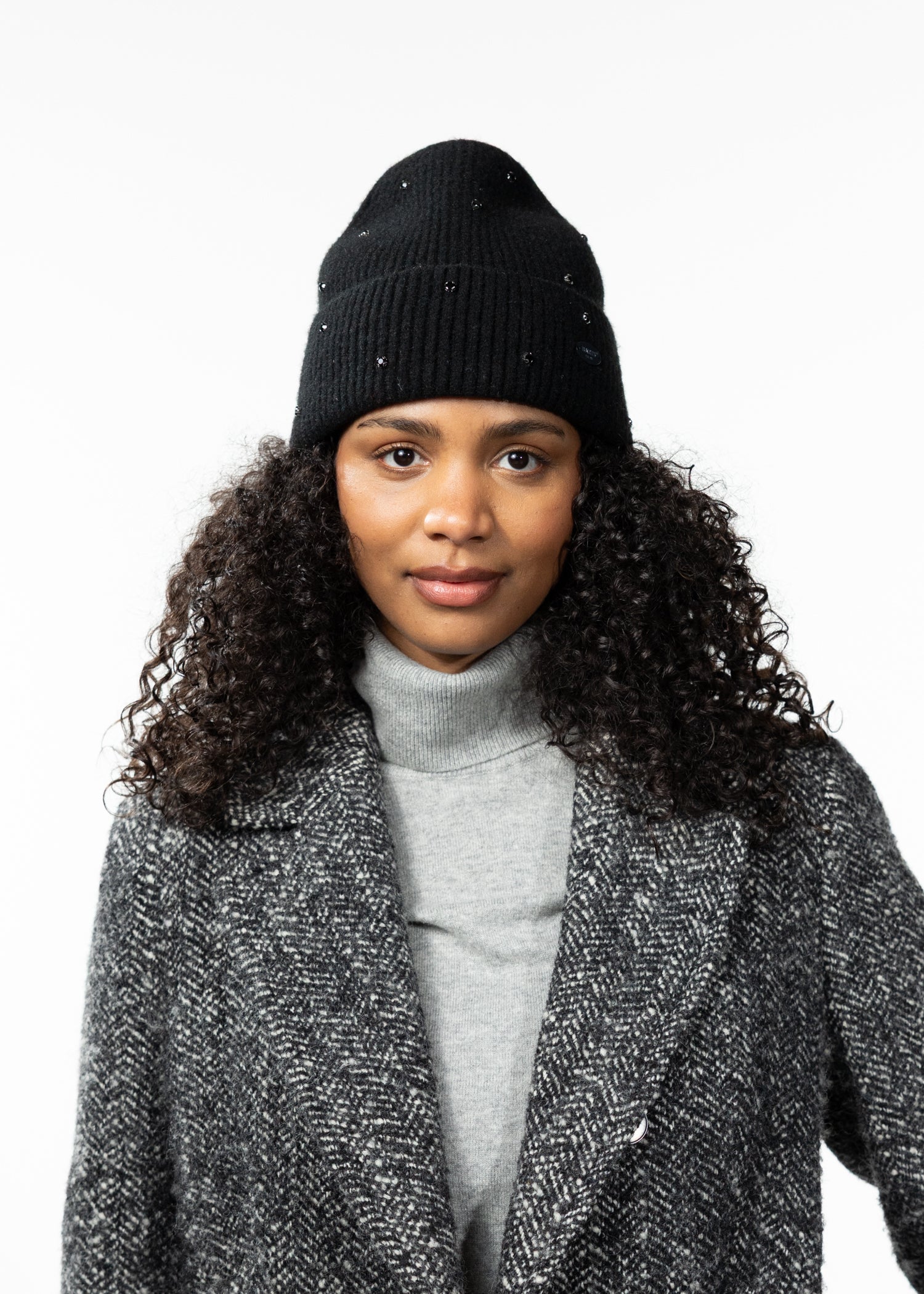 Women Donellah Beanie black - Front