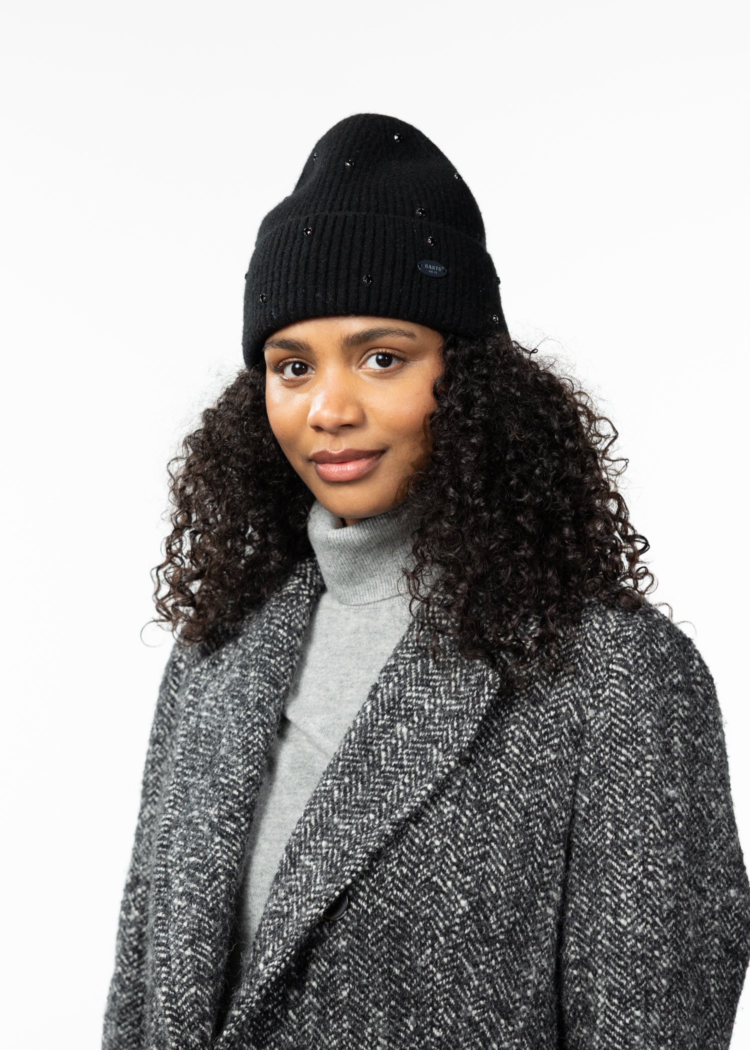 Women Donellah Beanie black - Side