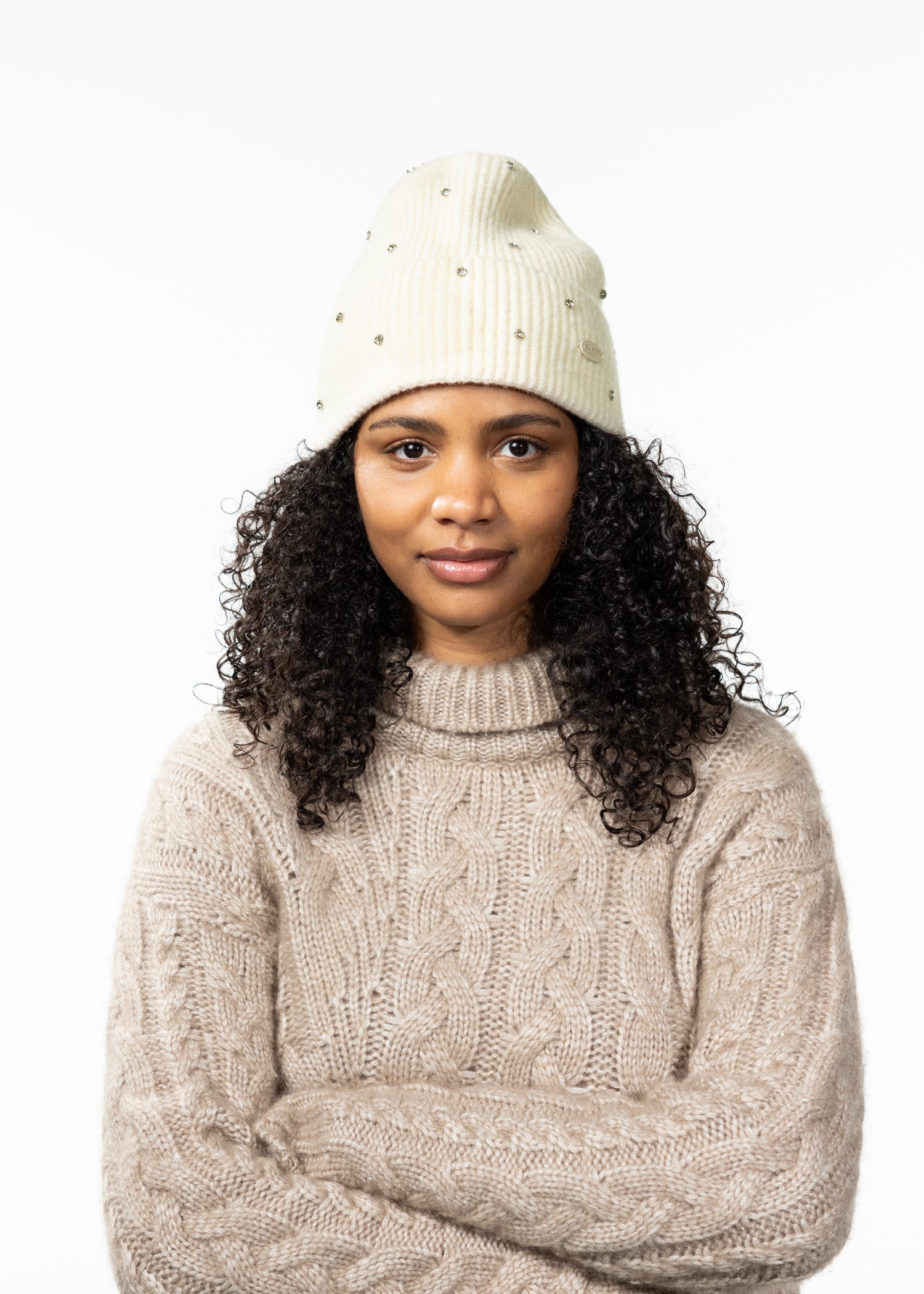 Women Donellah Beanie cream - Front