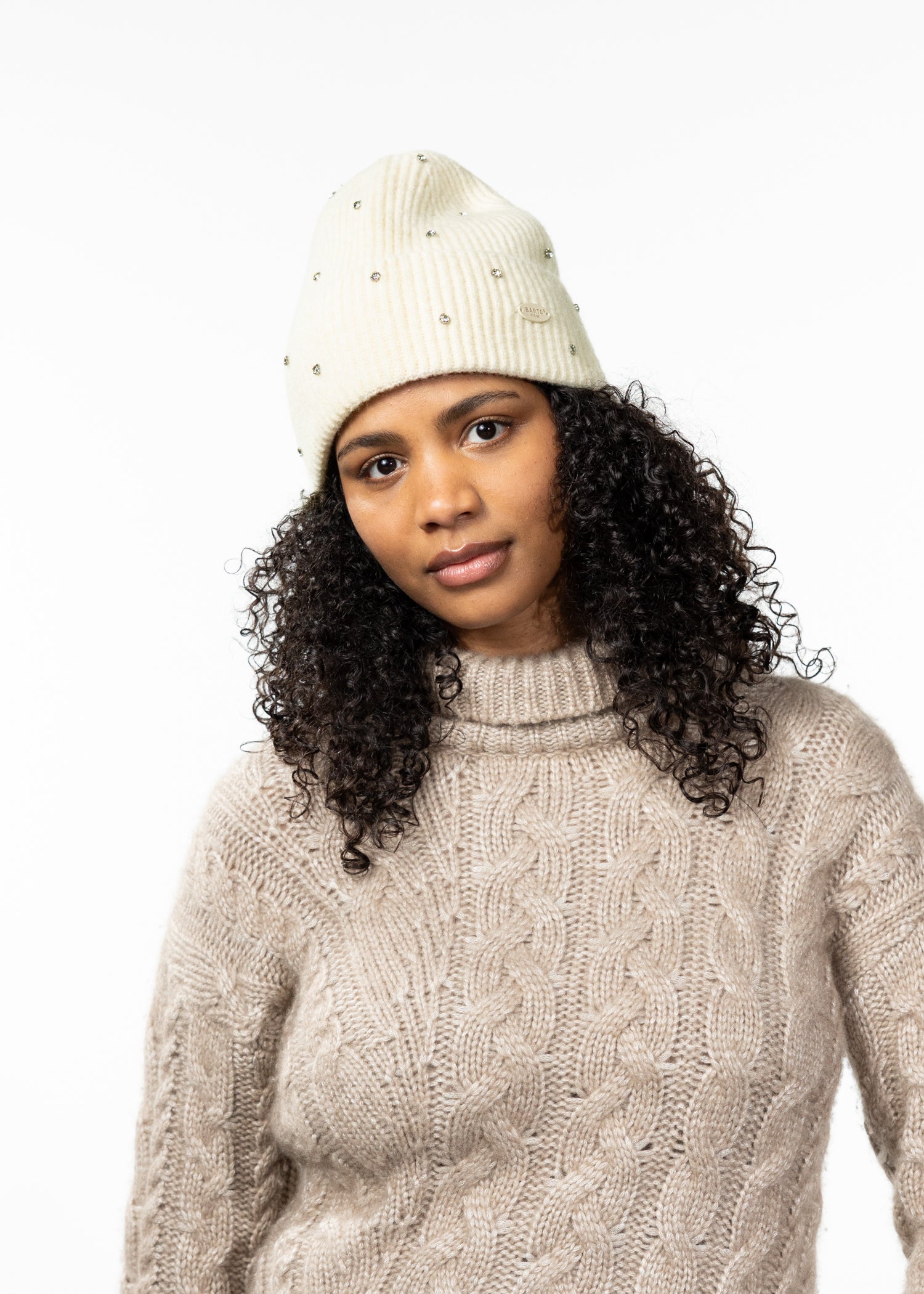 Women Donellah Beanie cream - Front
