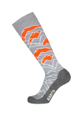 Unisex Skisock Peaks heather grey