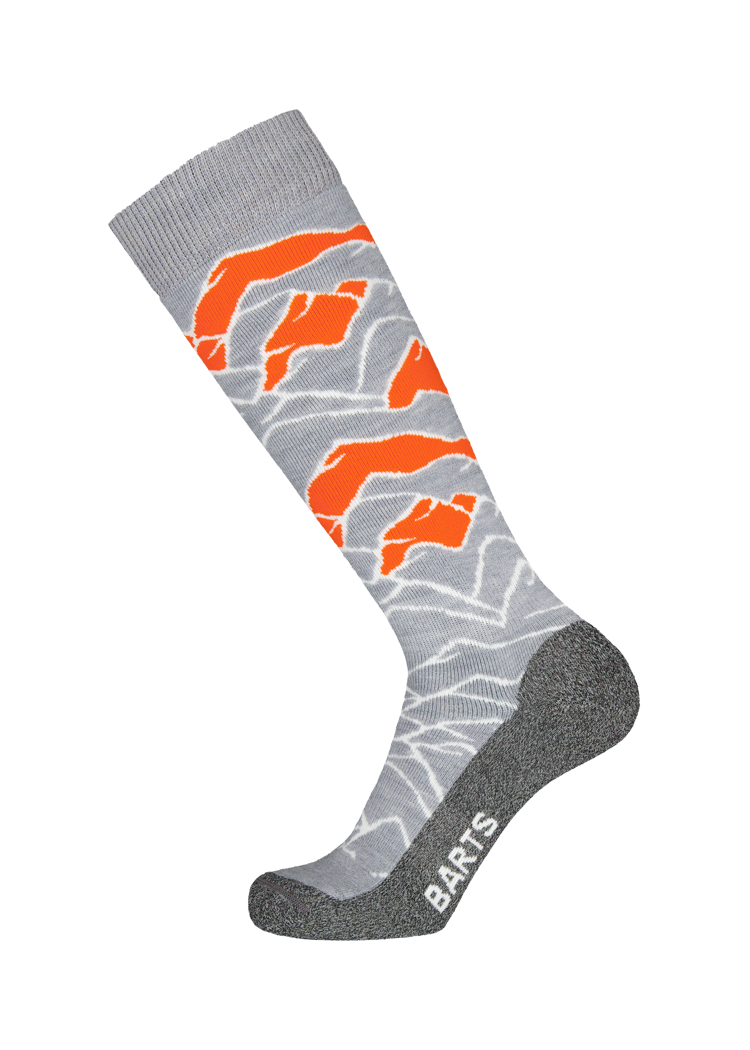 Unisex Skisock Peaks heather grey