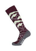 Unisex Skisock Peaks aubergine