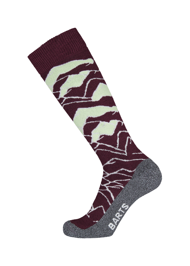 Unisex Skisock Peaks aubergine