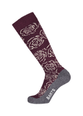 Unisex Skisock Rose aubergine