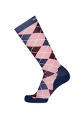 Unisex Snow Sock Argyle navy