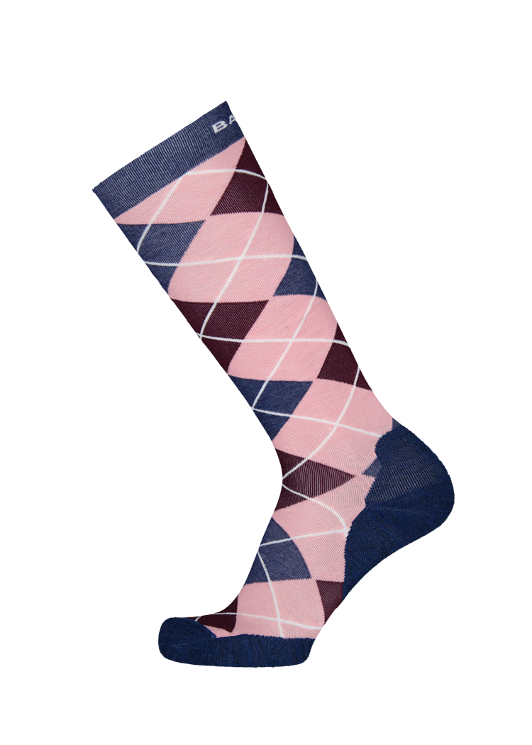 Unisex Snow Sock Argyle navy