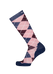 Unisex Snow Sock Argyle navy