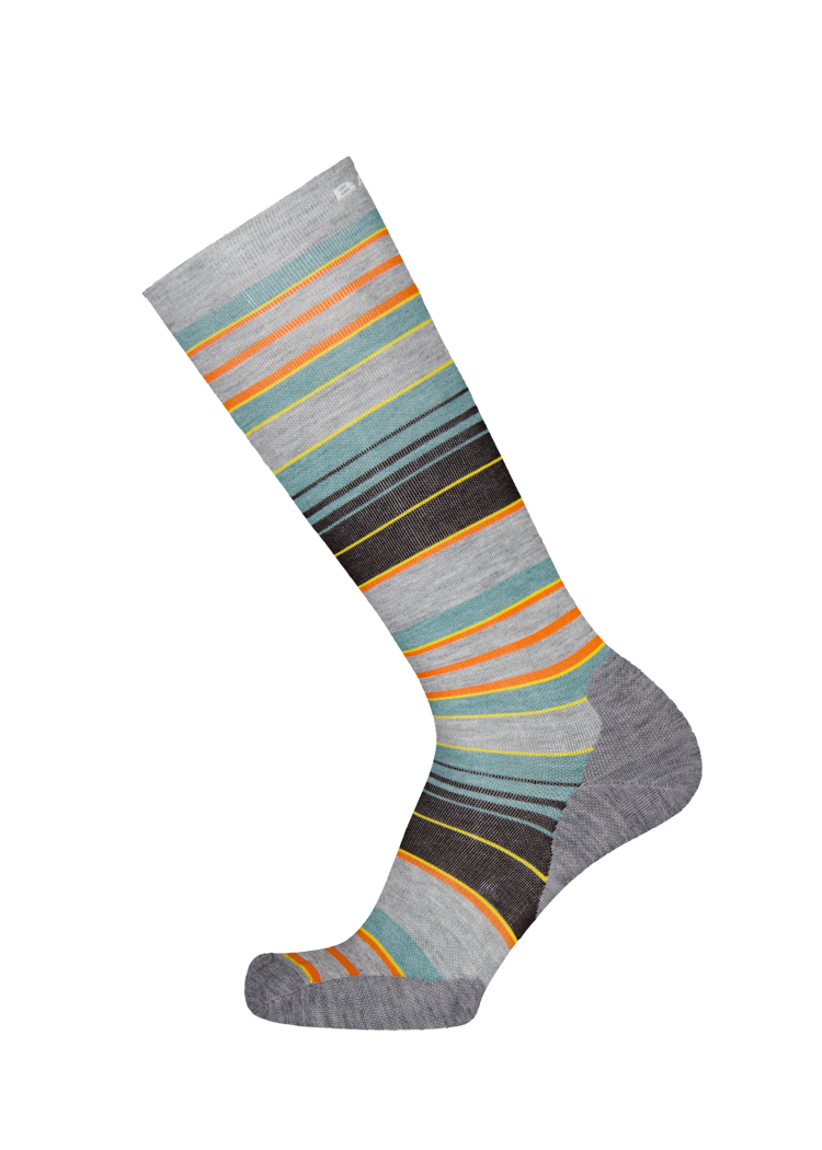 Unisex Snow Sock Stripe heather grey