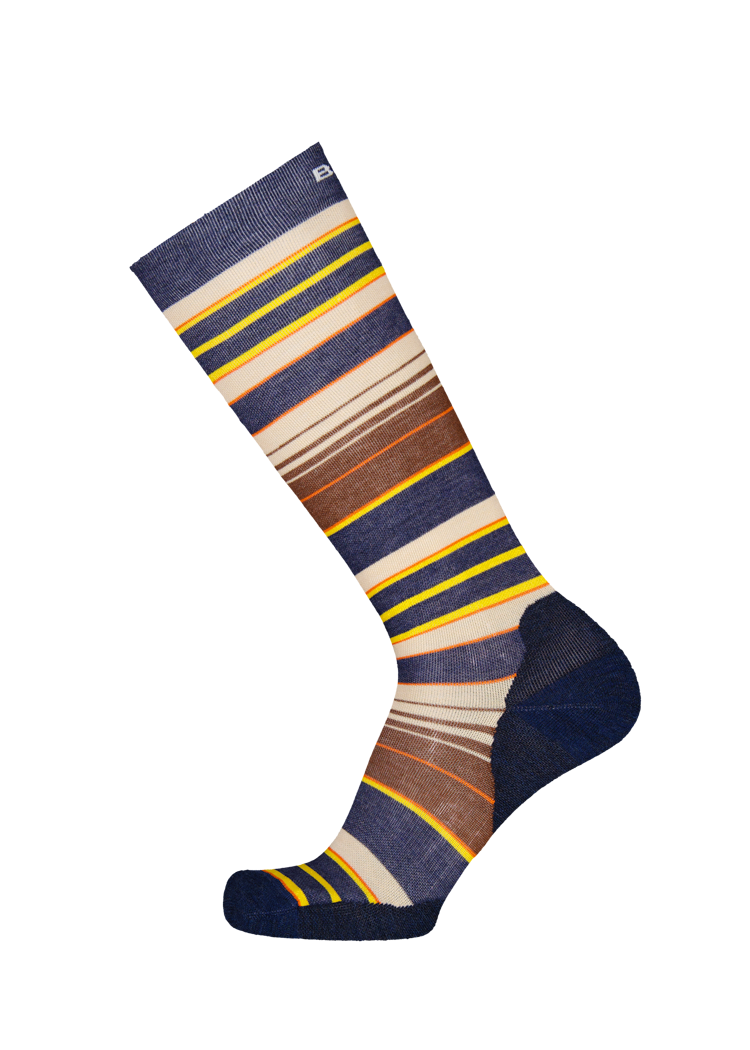 Unisex Snow Sock Stripe navy