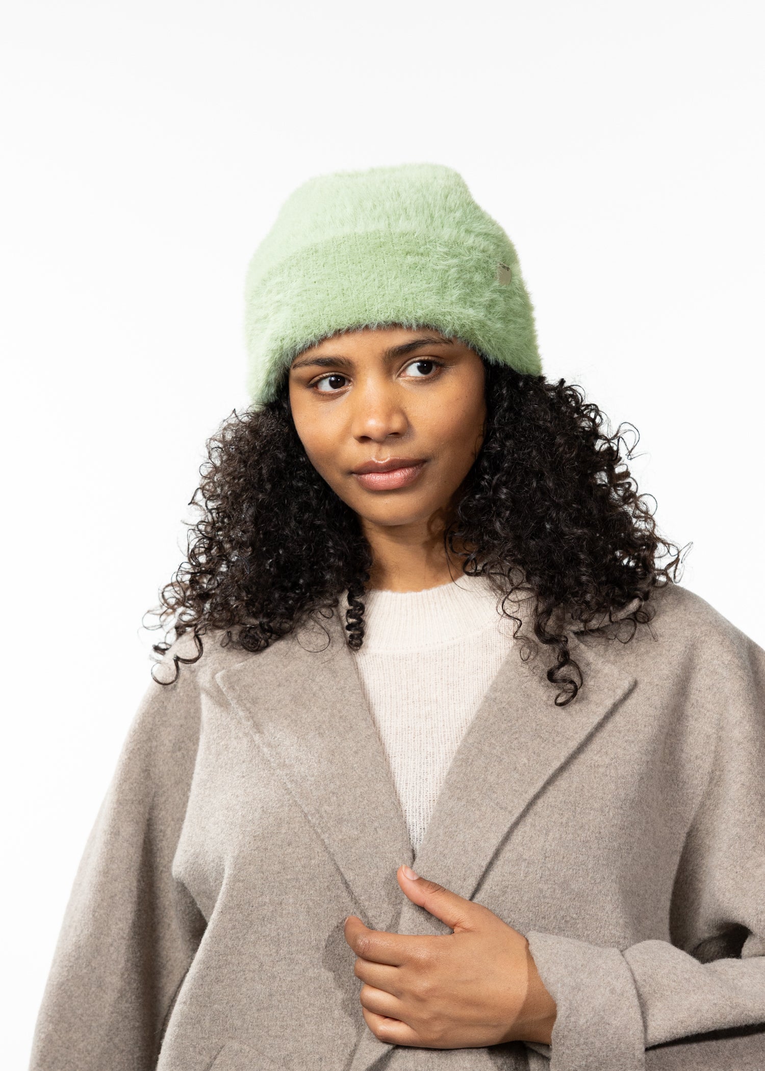 Women Jamesy Beanie stone - Front