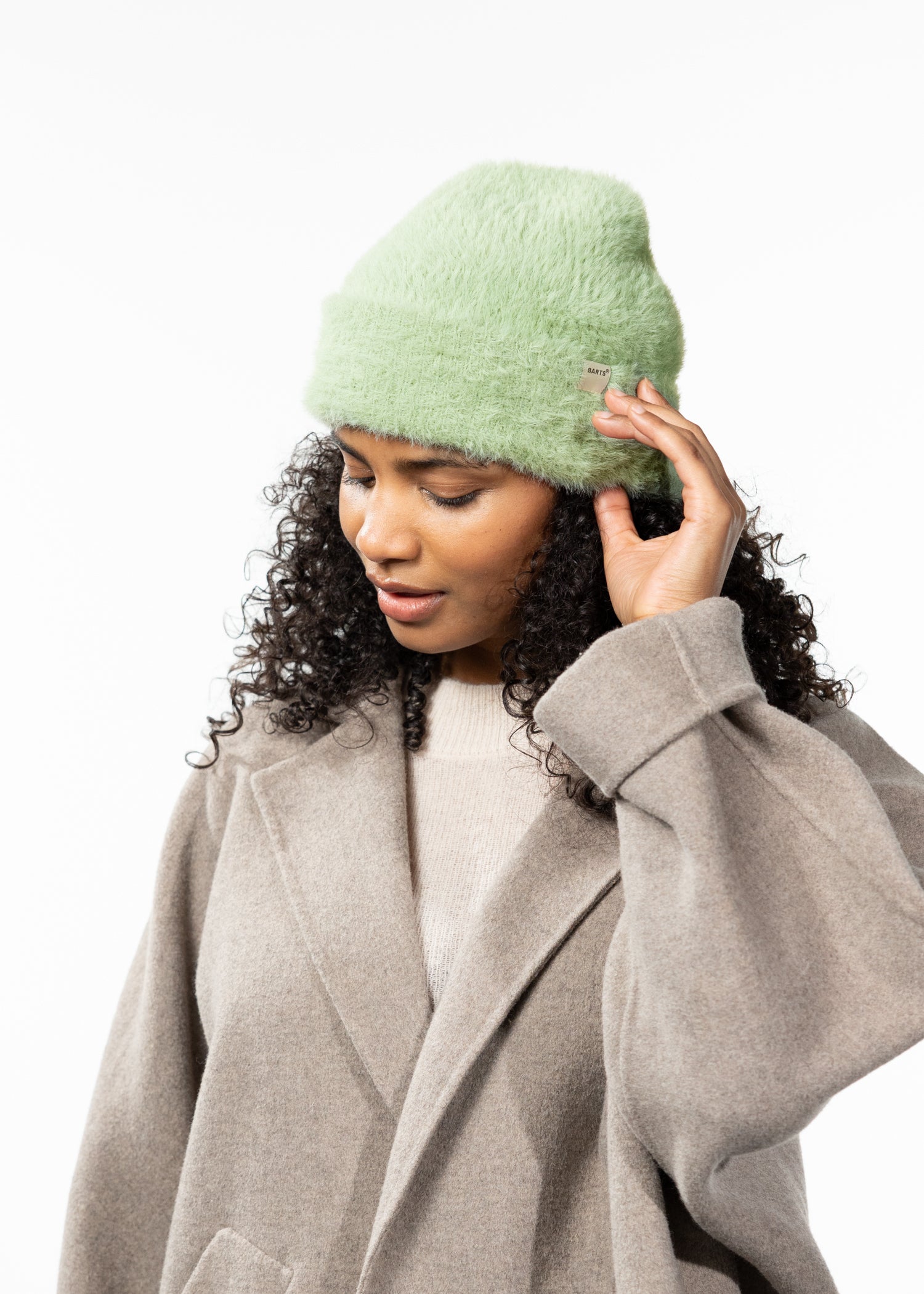 Women Jamesy Beanie stone - Side