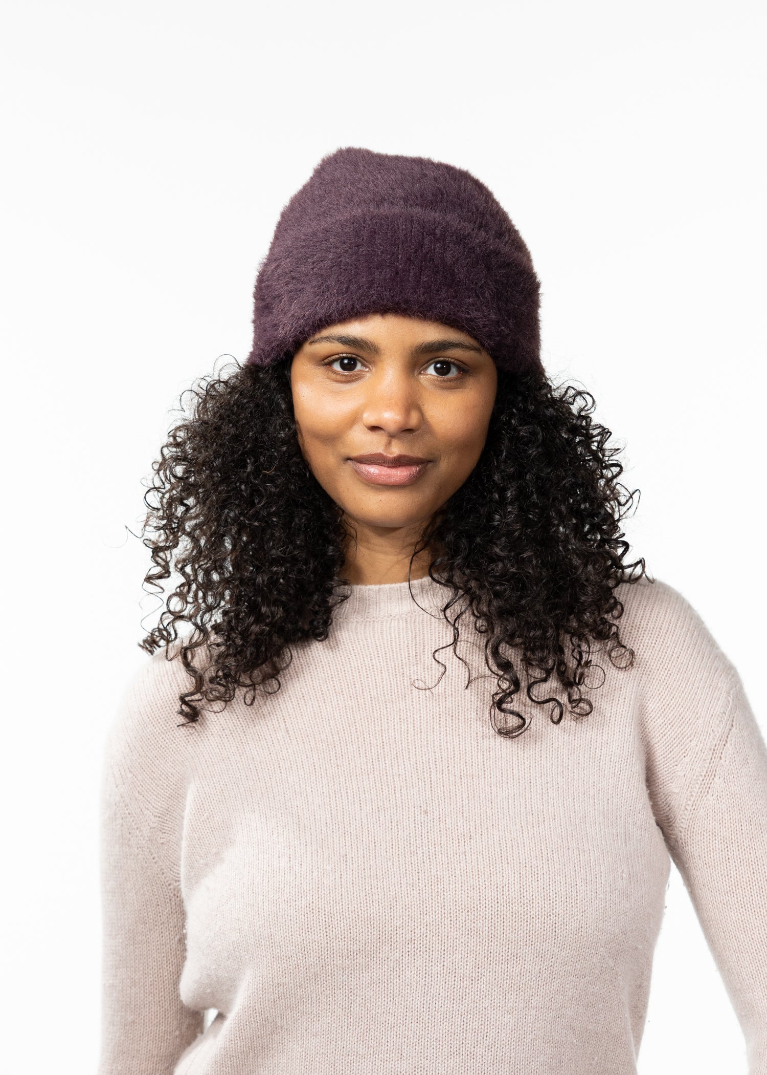 Women Jamesy Beanie aubergine - Front