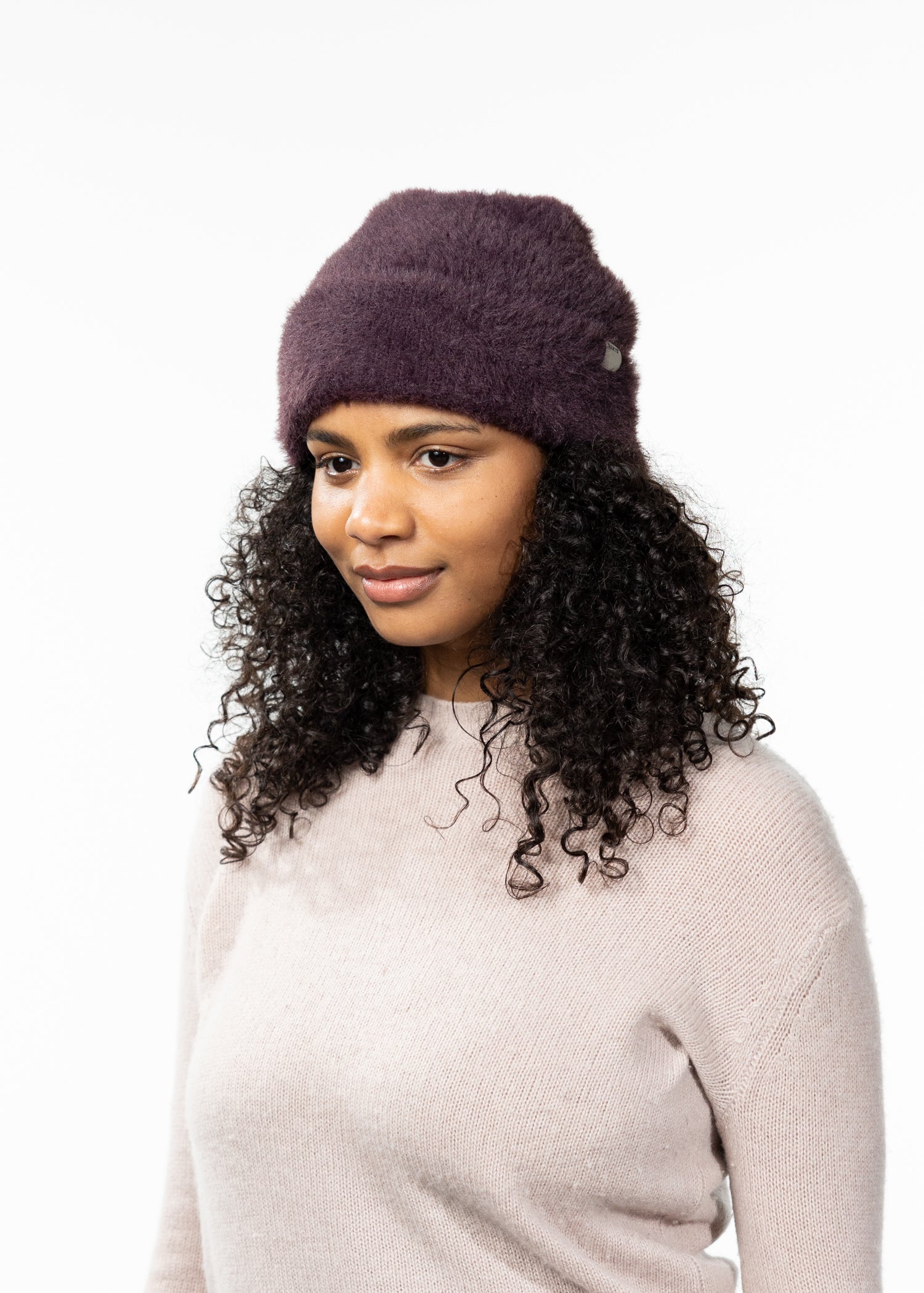 Women Jamesy Beanie aubergine - Side