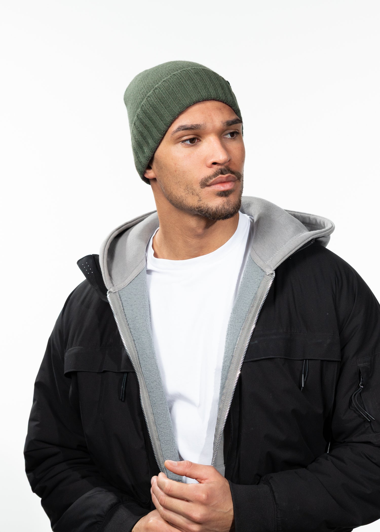 Men Alpsy Beanie army - Side