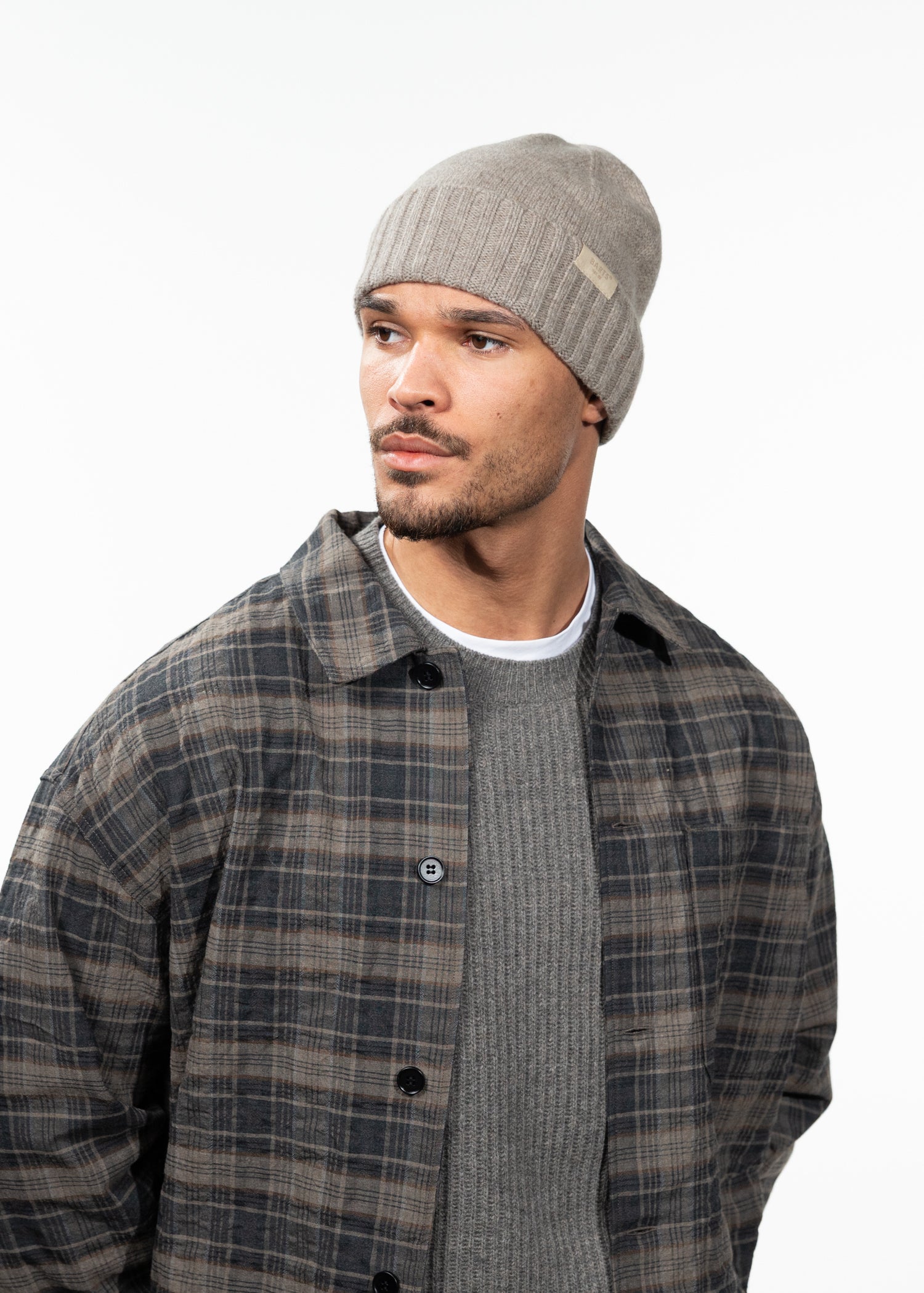 Men Alpsy Beanie light brown - Front