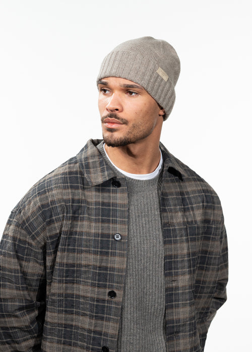 Men Alpsy Beanie light brown - Front