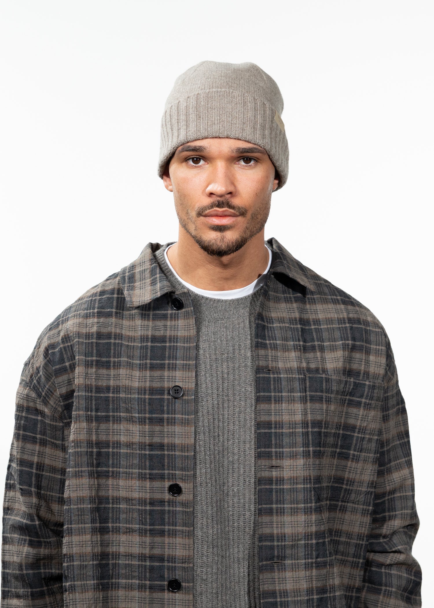 Men Alpsy Beanie light brown - Front