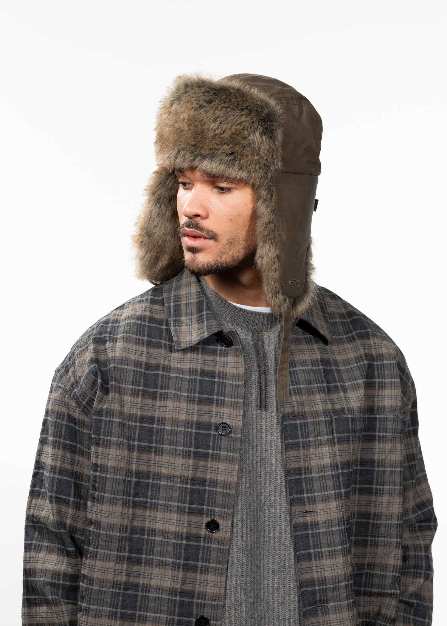Men Barabal Bomber light brown - Side