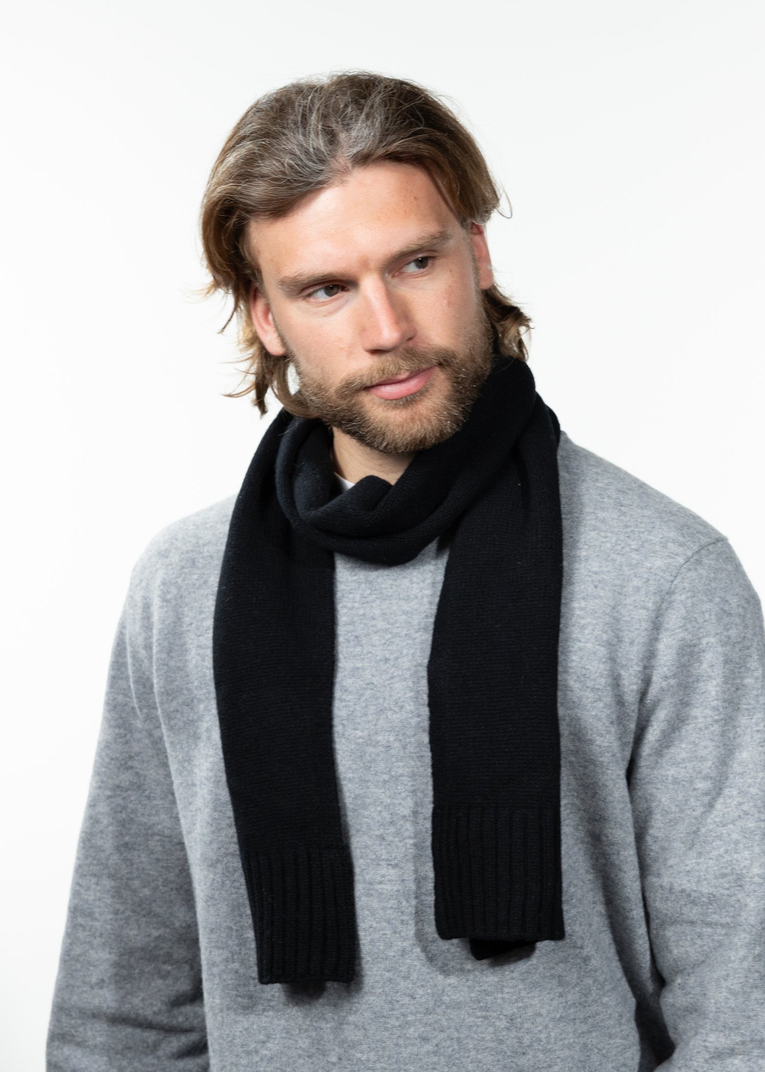 Men Alpsy Scarf black - Front