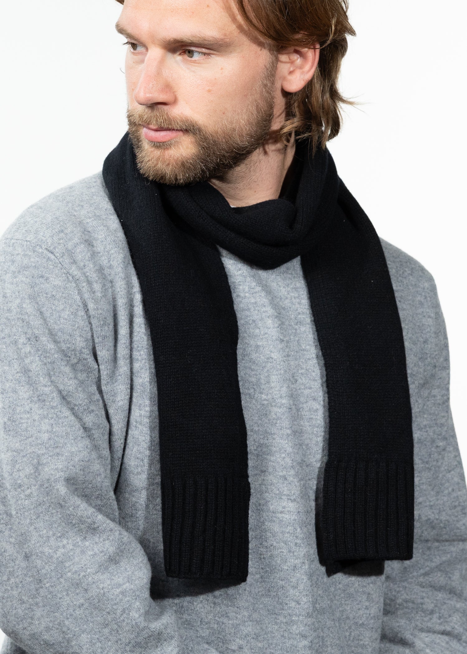 Men Alpsy Scarf black - Front