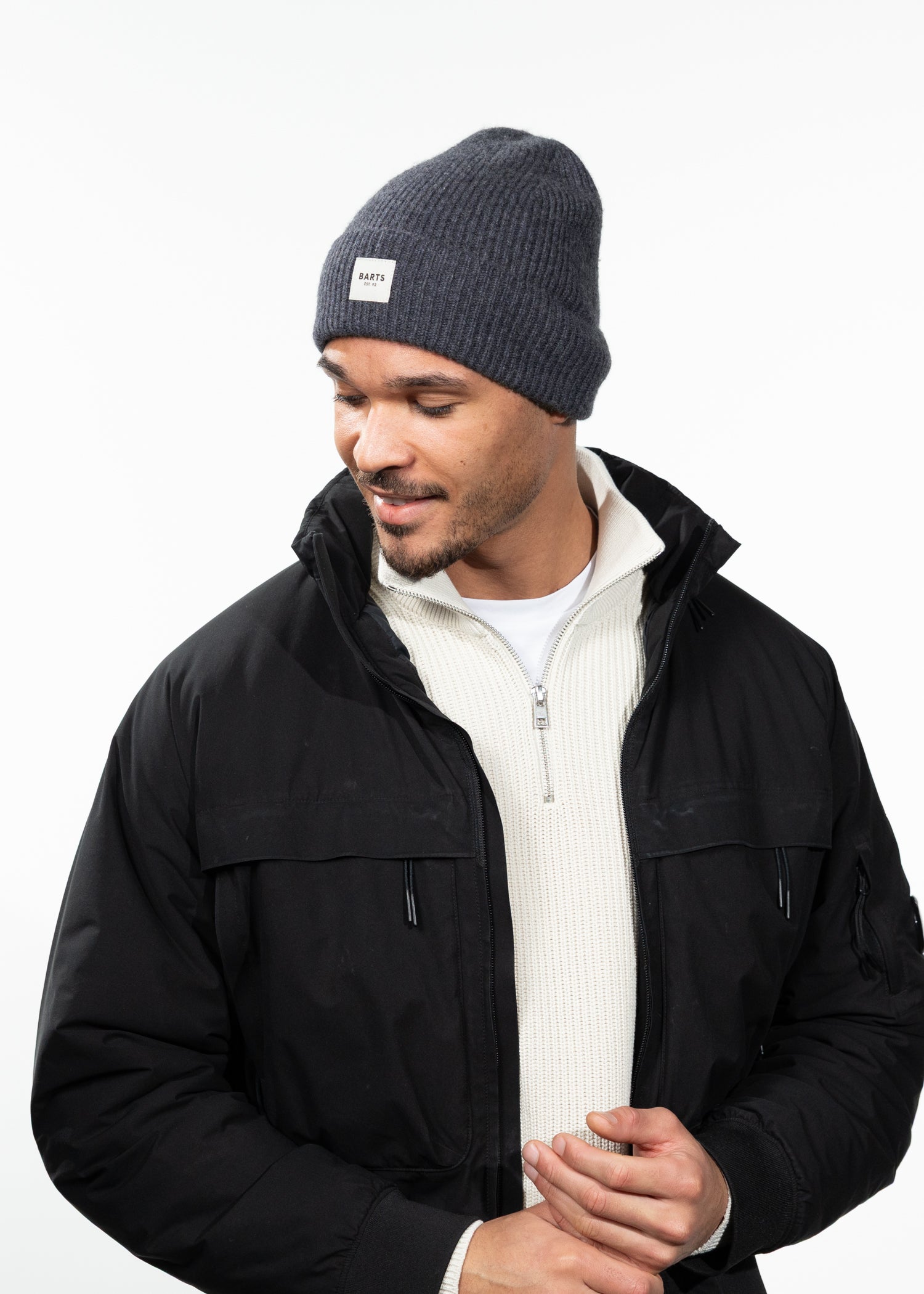 Unisex Kenna Beanie dark heather - Front