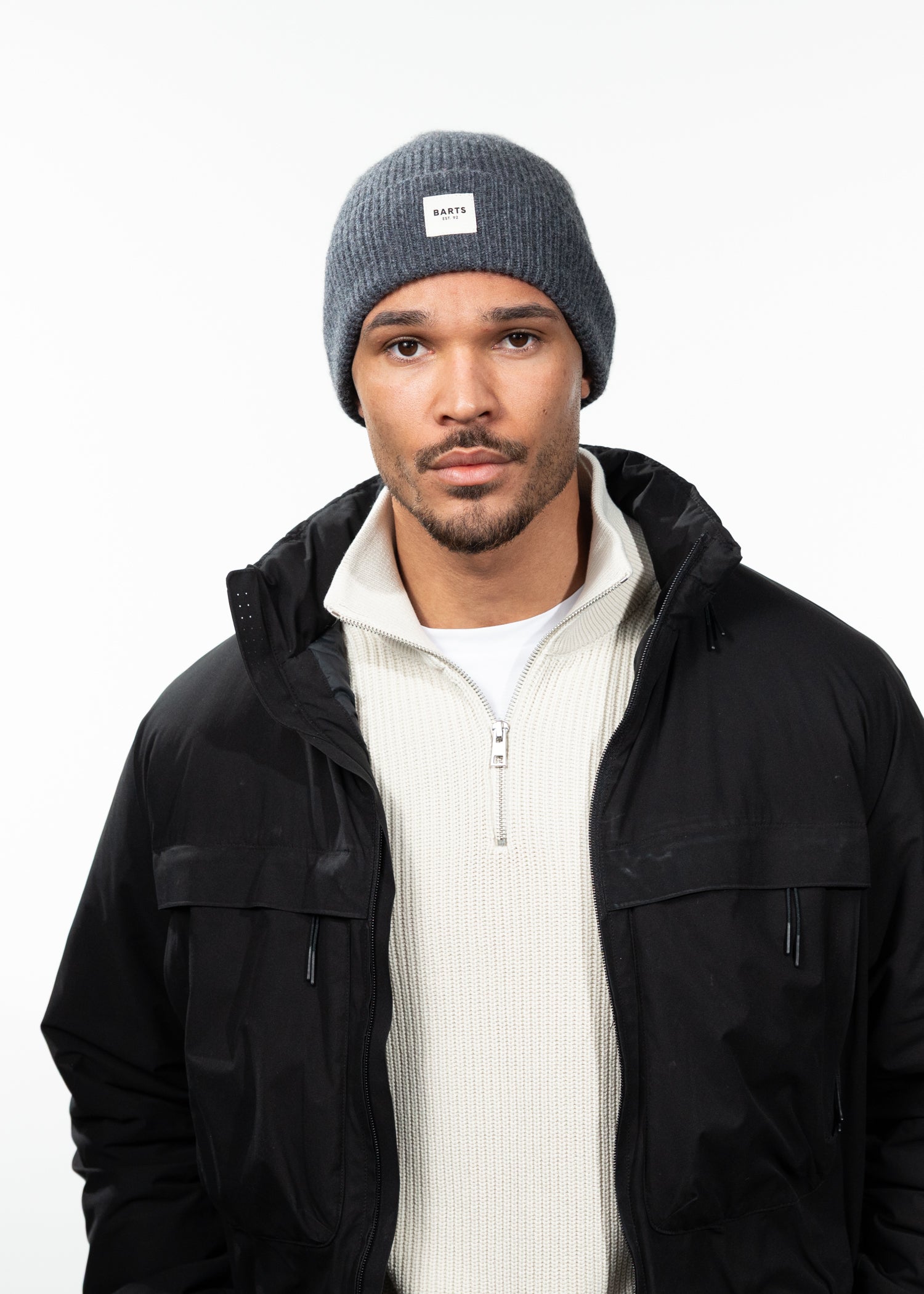 Unisex Kenna Beanie dark heather - Front