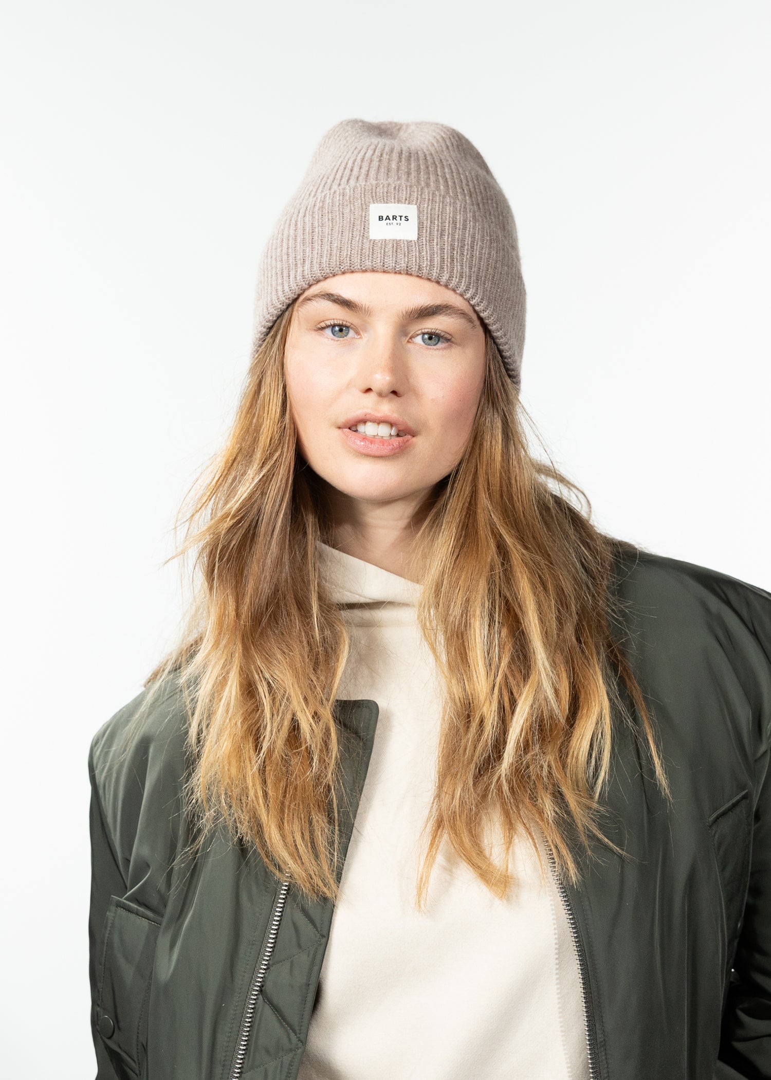 Unisex Kenna Beanie light brown - Front