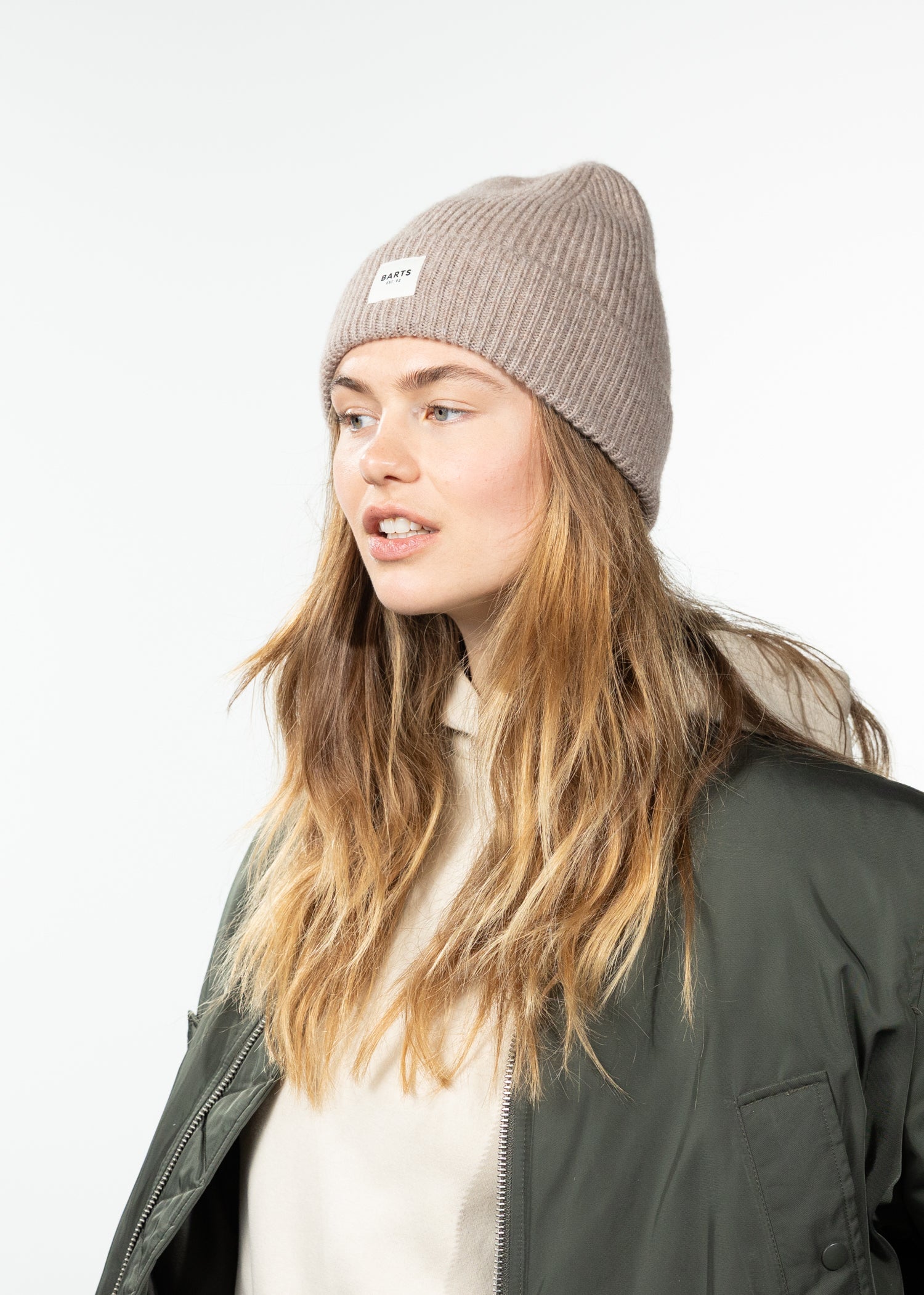Unisex Kenna Beanie light brown - Side