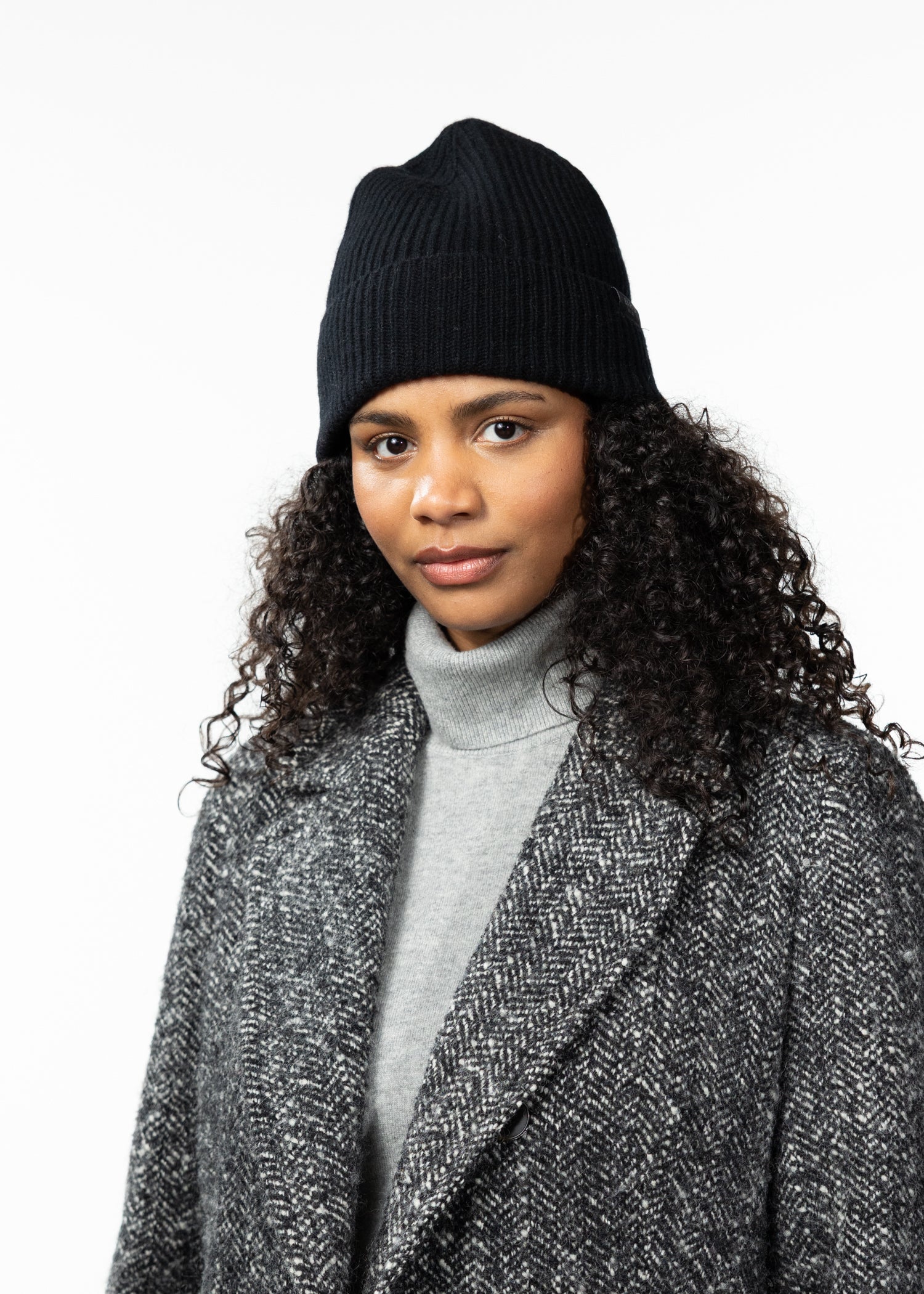 Unisex Mareije Beanie black - Front