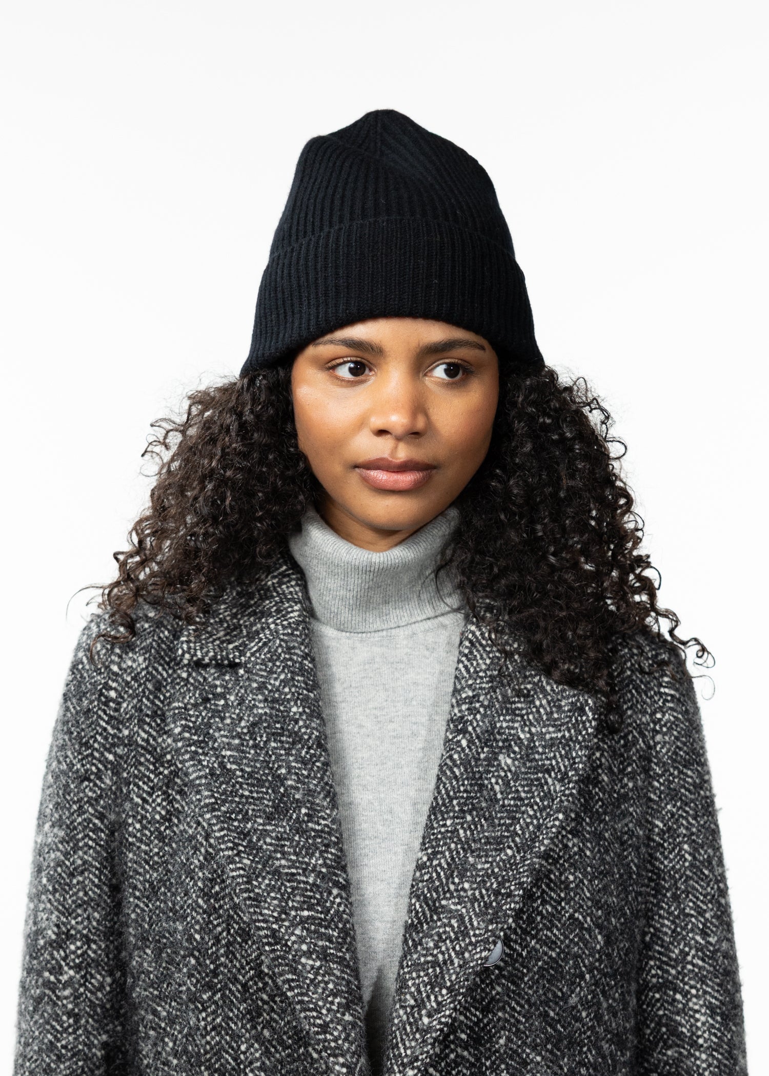 Unisex Mareije Beanie black - Front