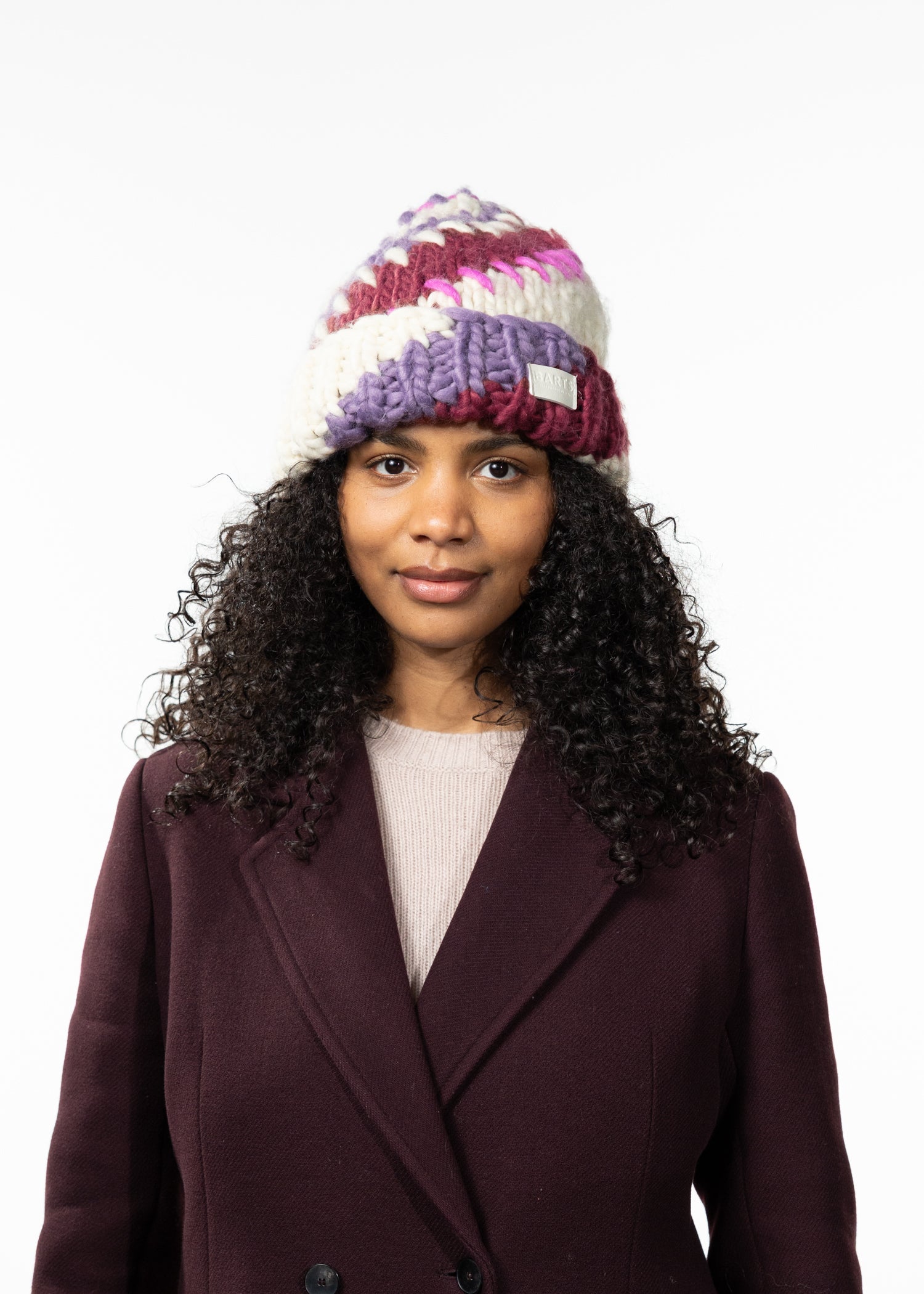 Women Frederieke Beanie fuchsia - Front