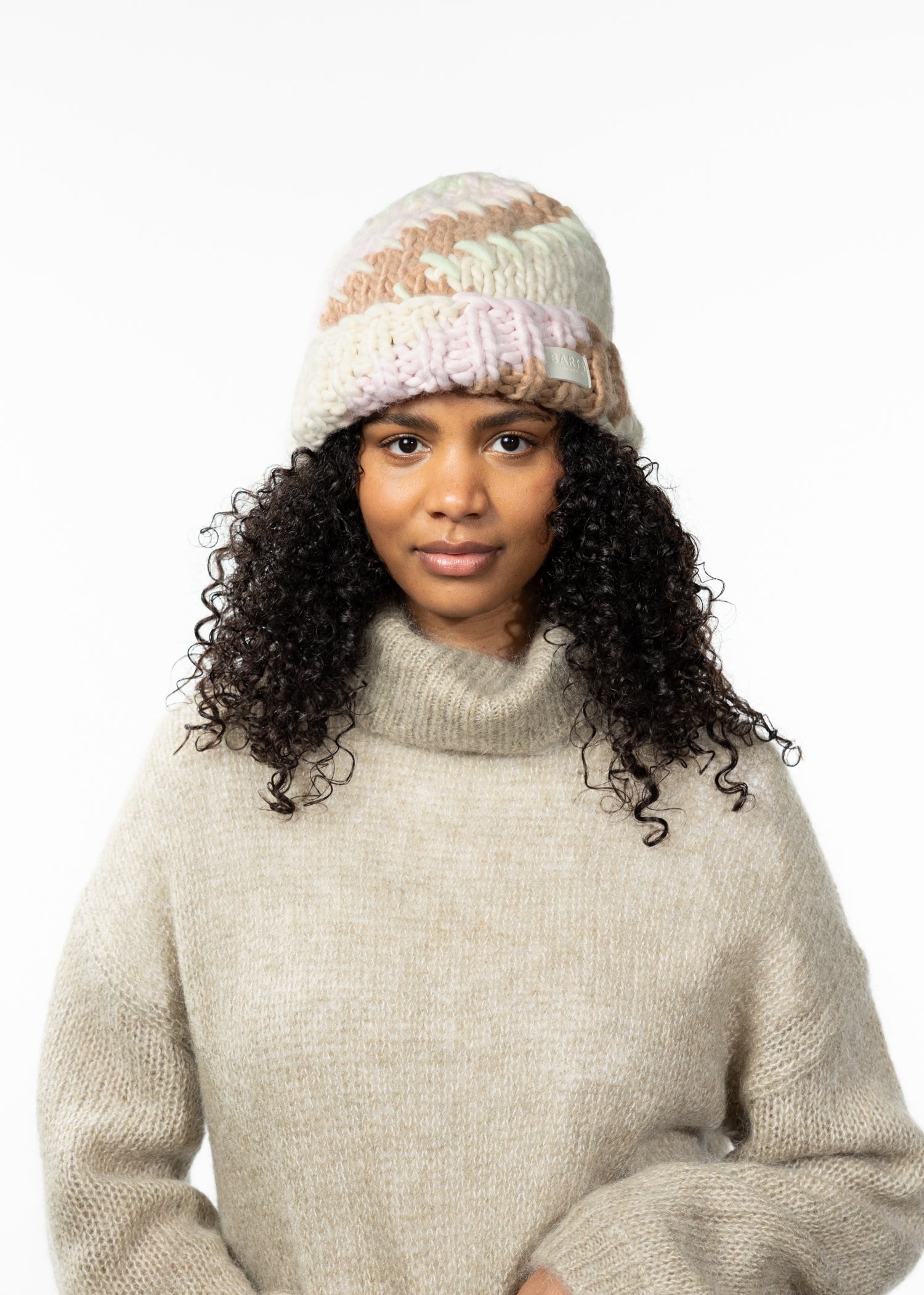 Women Frederieke Beanie light pistache - Front