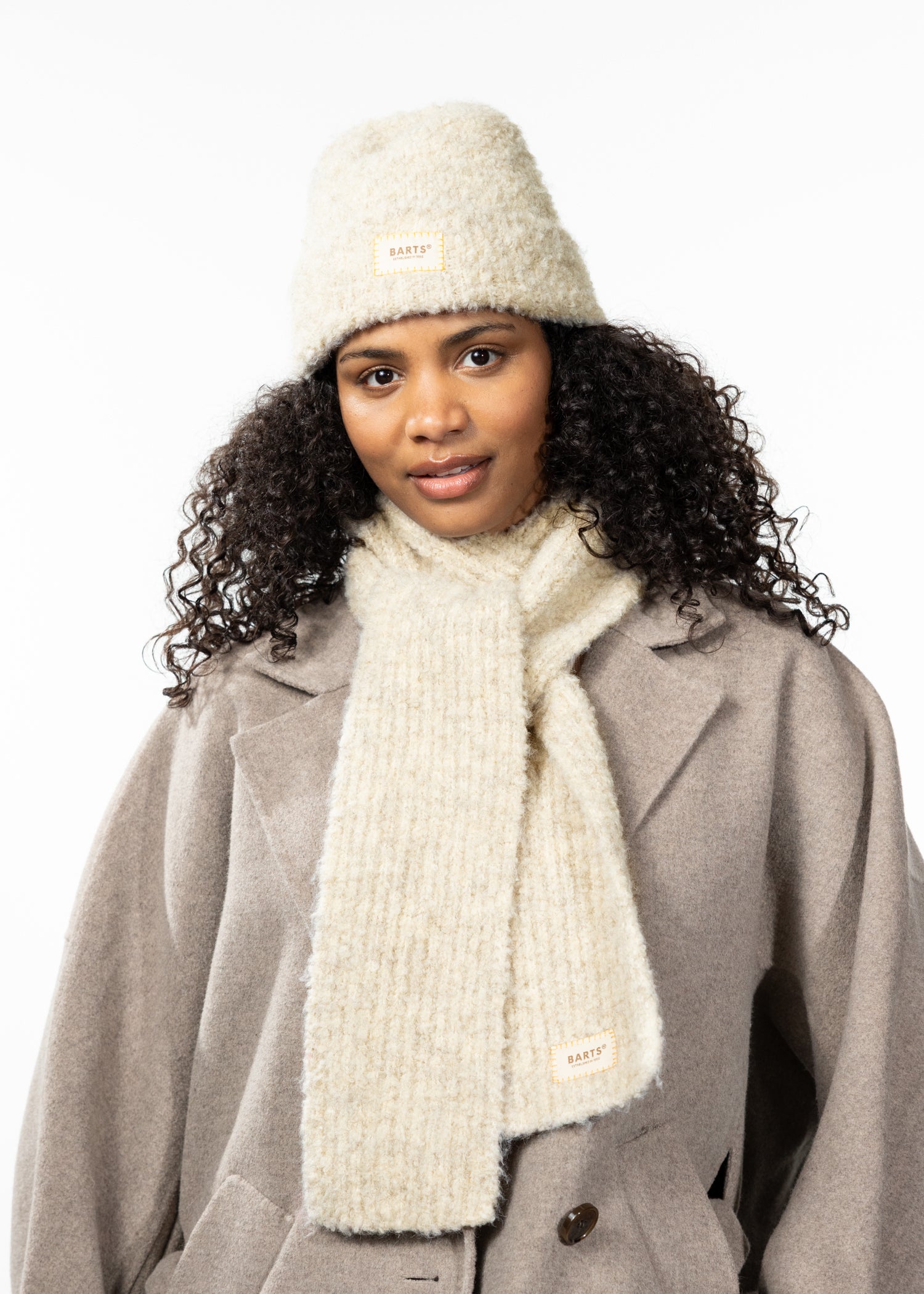 Women Harray Scarf beige - Front