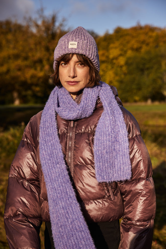 Women Harray Scarf purple - Model