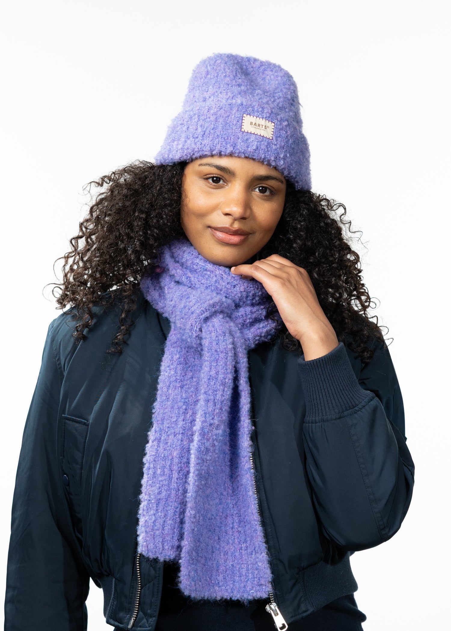 Women Harray Scarf purple - Front