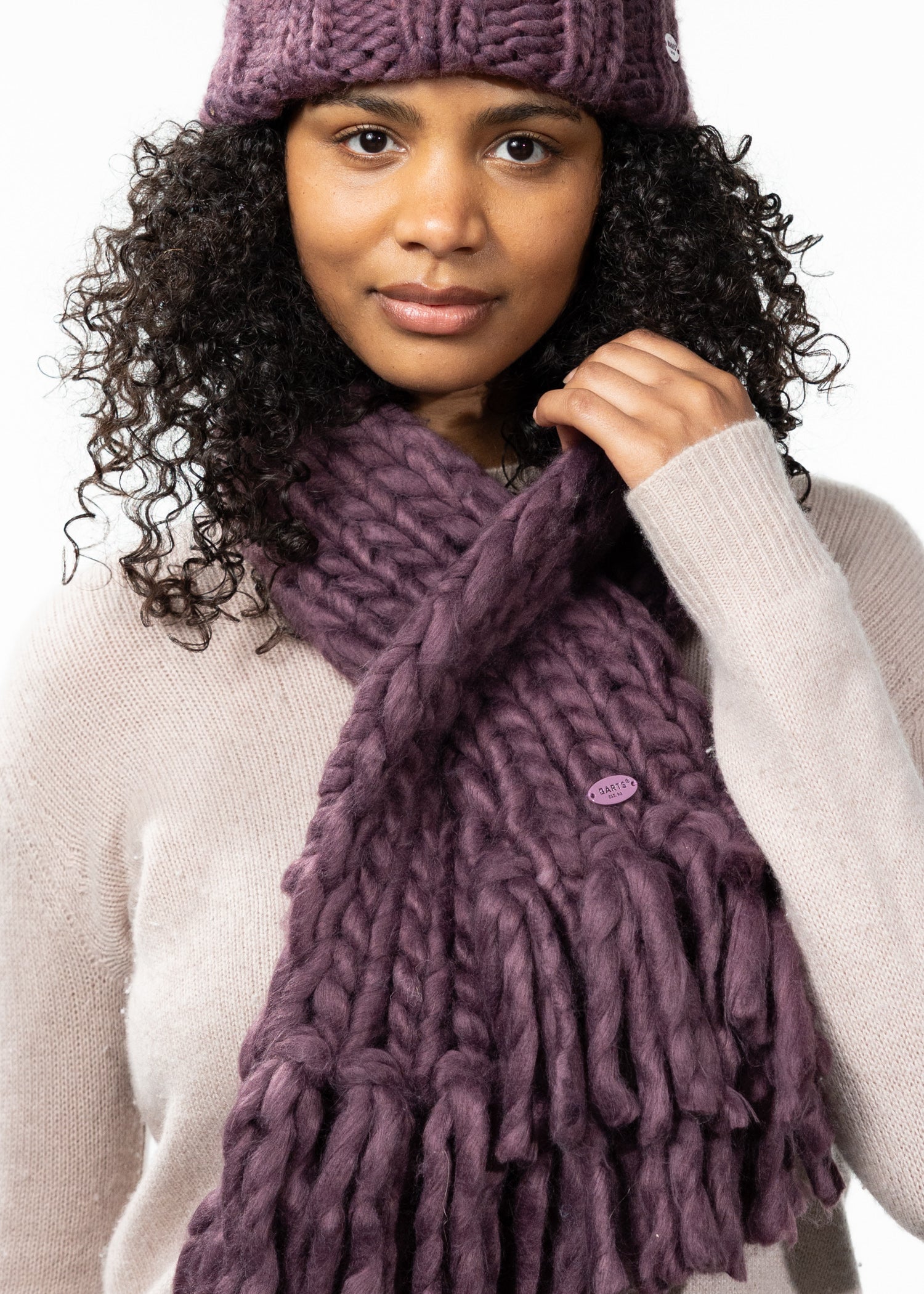 Women Edzella Scarf aubergine - Front