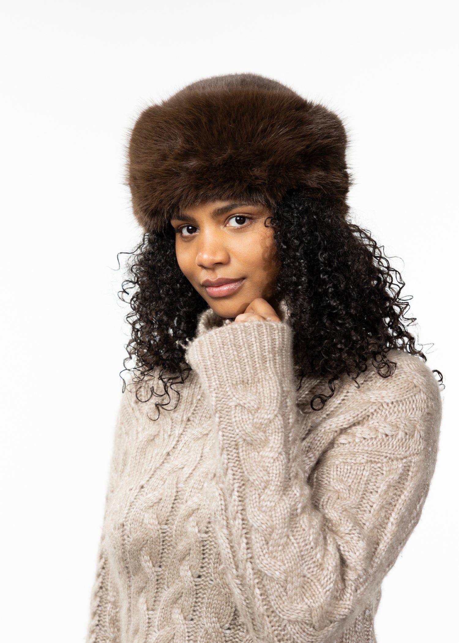 Women Angeliqa Hat dark brown - Side