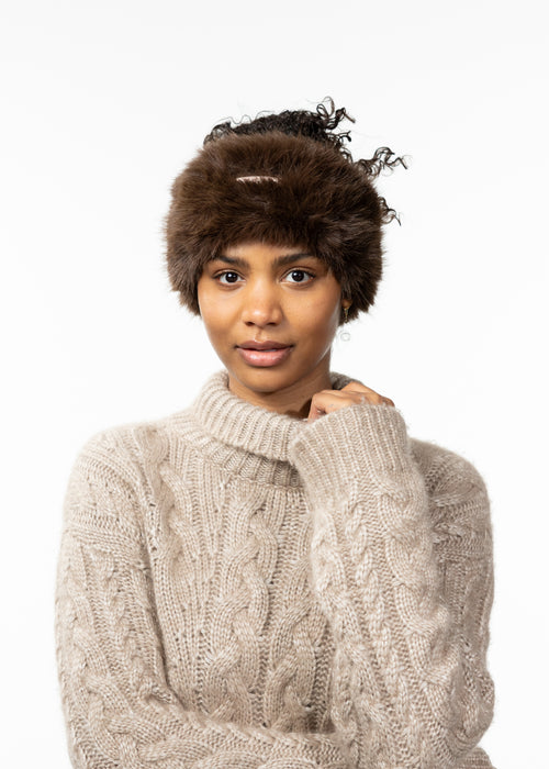 Women Angeliqa Headband dark brown - Front