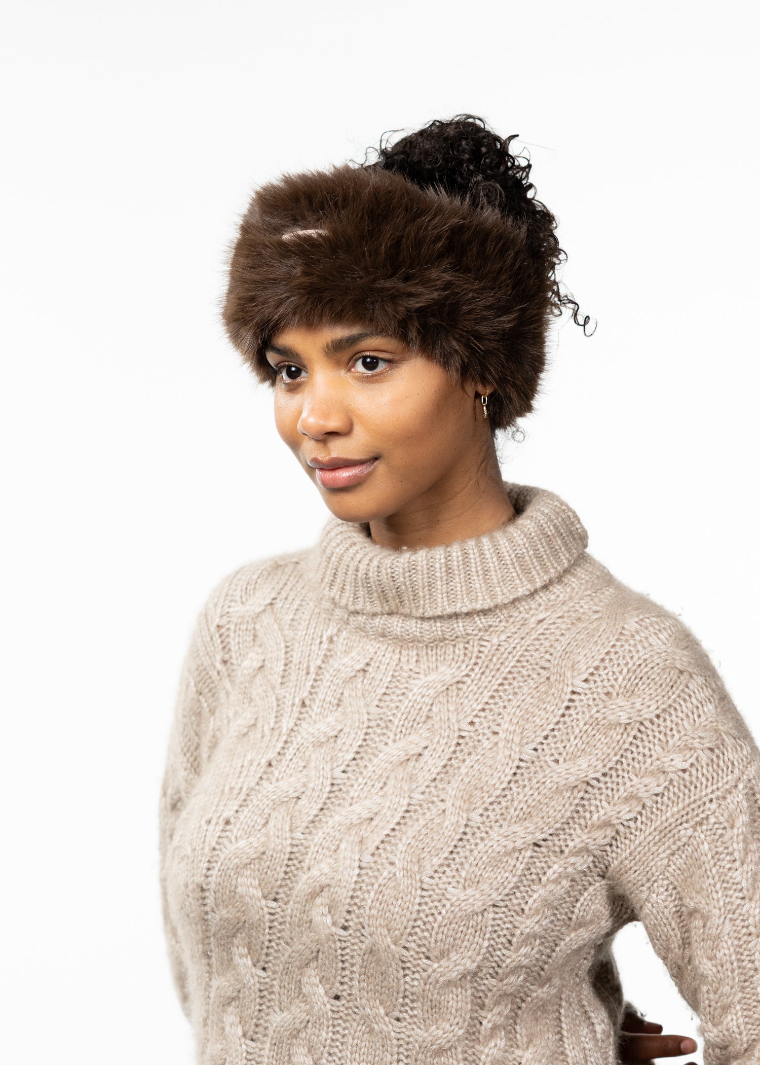 Women Angeliqa Headband dark brown - Side