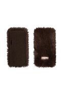 Women Angeliqa Fingerless Gloves dark brown