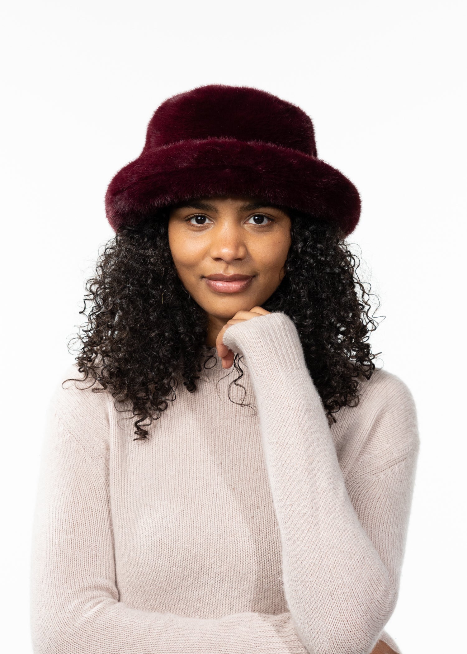 Women Eilidh Hat aubergine - Front
