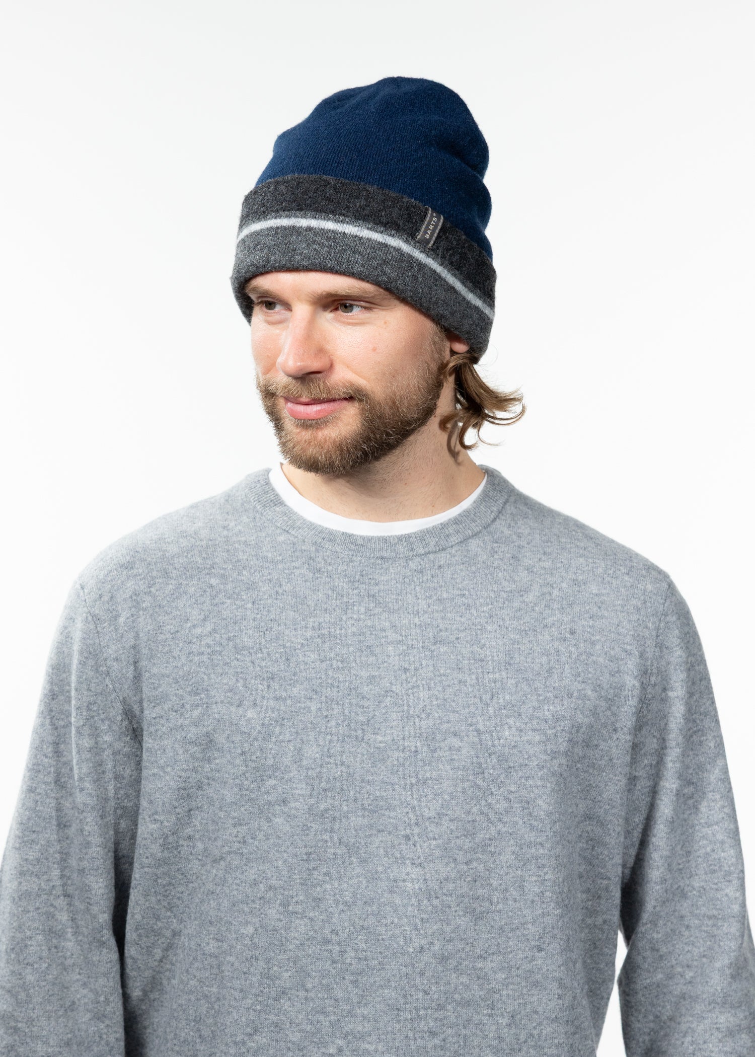 Men Findley Beanie navy - Side