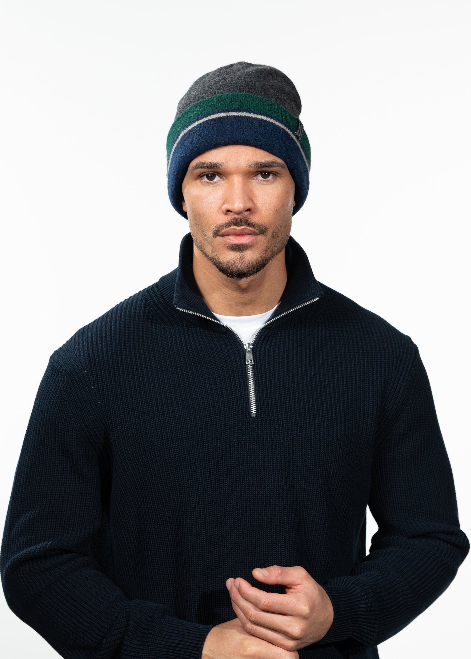 Men Findley Beanie dark heather - Front