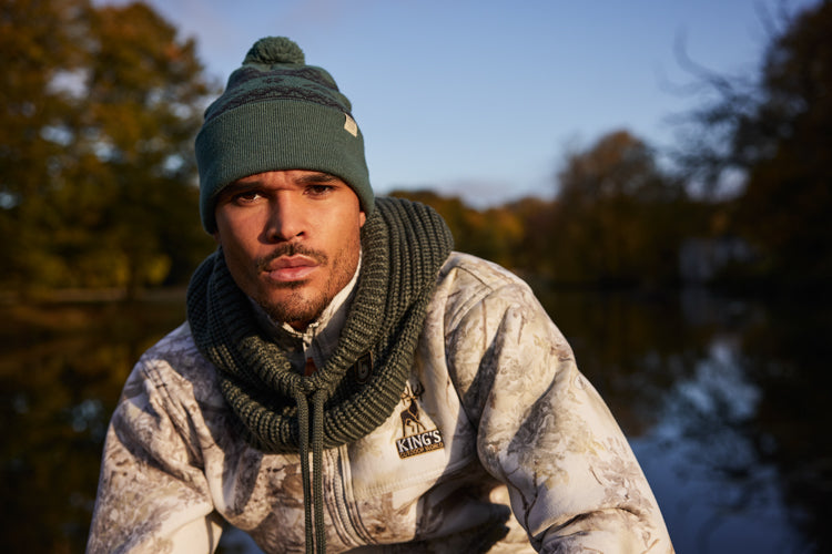 Men Mathorn Hood dark celadon - Model